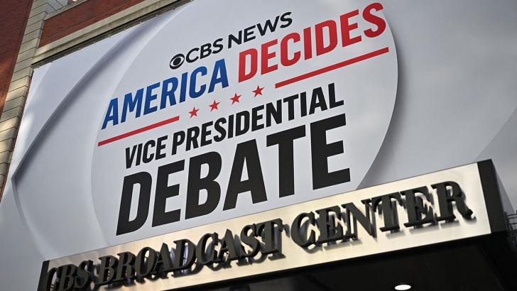 VP Debate sign